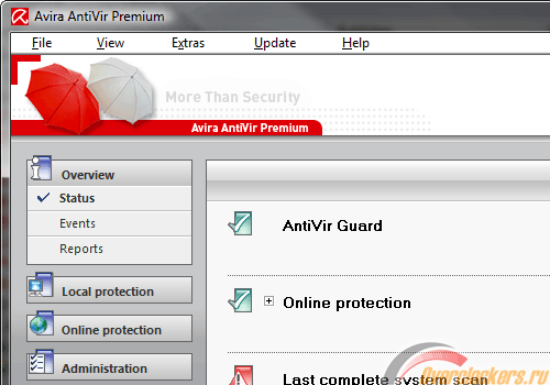 Avira AntiVir Personal/Premium/Security Suite 9.0.0.386 - защита для персонального компьютера