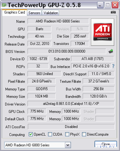 Утилита GPU-Z 0.5.8 обзавелась новшеством ASIC quality