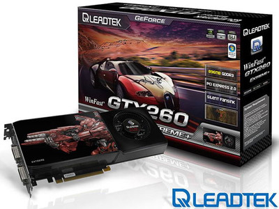 Leadtek анонсировала новую видеокарту WinFast GTX 260 Extreme+
