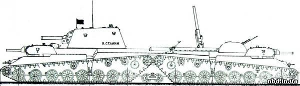 Танковый крейсер. Проект. П. Осокин. СССР. 1942г.