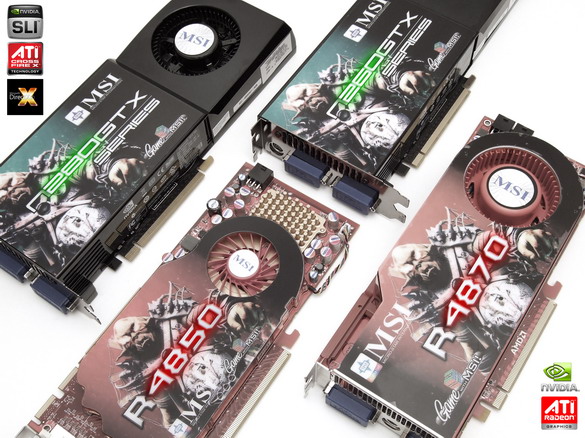 Тест современных видеокарт Radeon HD 4850 и 4870, GeForce GTX 260 и 280, включая режимы SLI и CrossFire