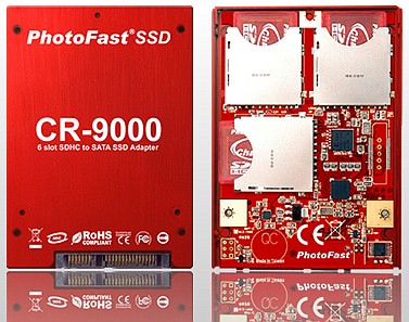 PhotoFast CR-9000 — доступный SSD на базе шести SDHC-карт