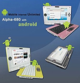 Alpha 680 — претендент на звание первого нетбука с ОС Android